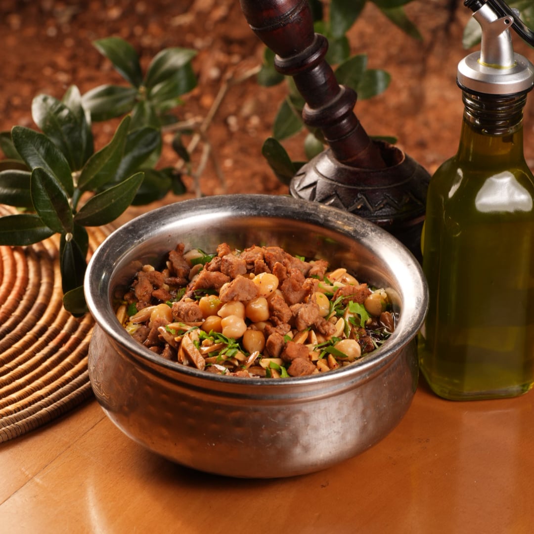Fatteh with Beef & Nuts